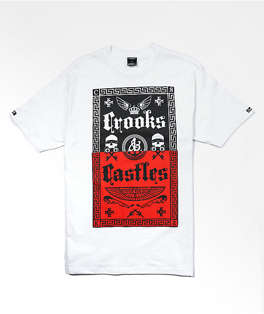 Crooks & Castles Chop Shop camiseta blanca