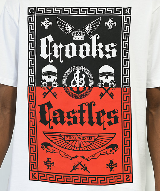 Crooks & Castles Chop Shop camiseta blanca