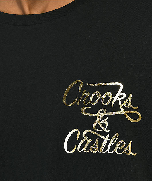 Crooks & Castles Halfway Crooks camiseta negra