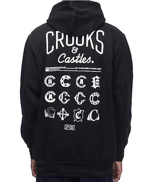 crooks and castles grey hoodie