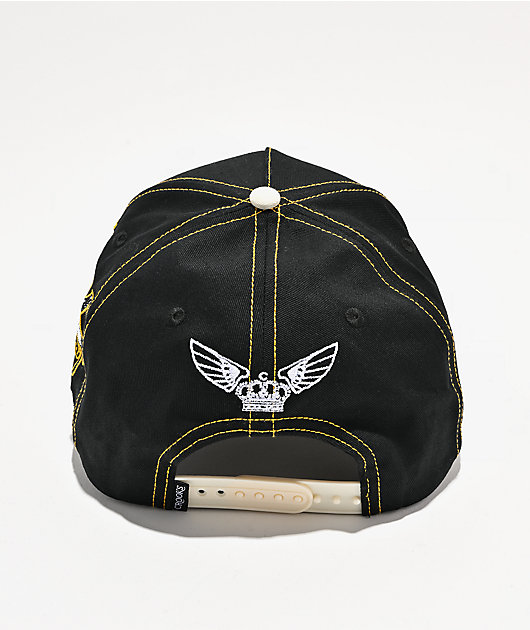 Crooks & Castles Jeweled Black & White Snapback Hat