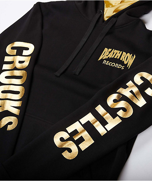 Crooks and castles black and gold hoodie sales