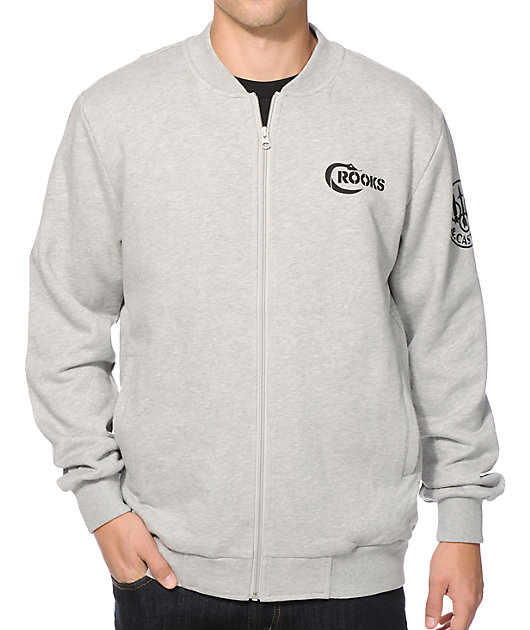 Crooks And Castles Cobra Zip Up Baseball Jacket Zumiez