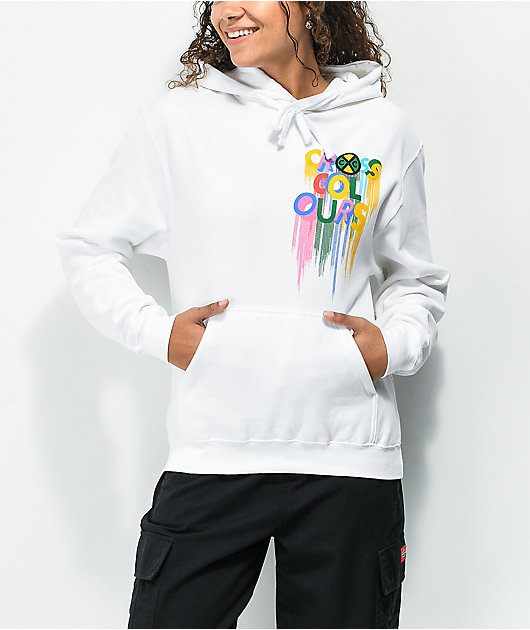 Color drip hoodie on sale