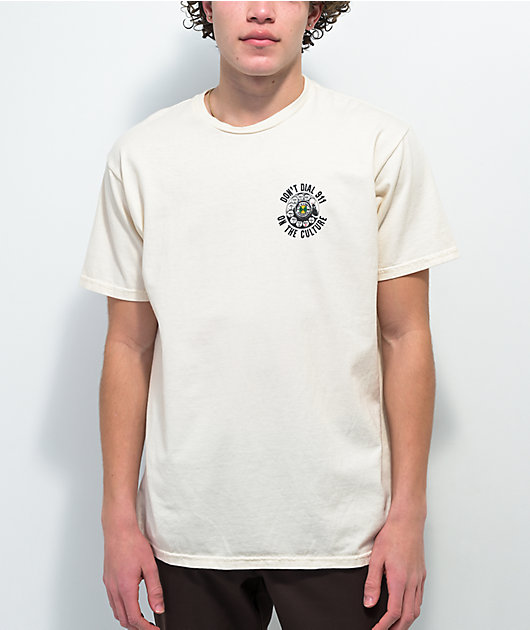 Cross Colours Don't Dial 911 Natural T-Shirt