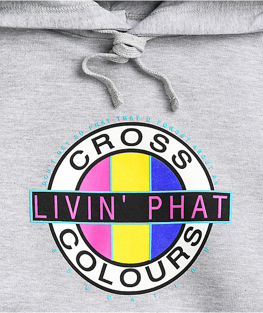 Cross Colours Livin Phat Grey Hoodie