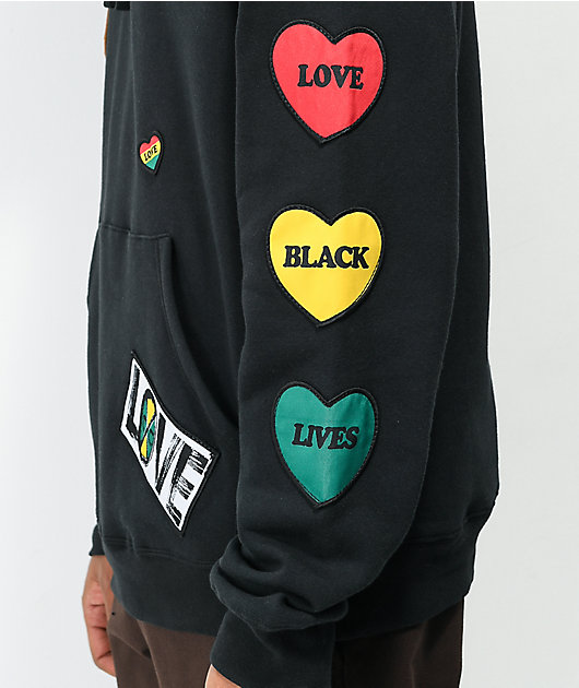 Cross Colours Patches Black Hoodie