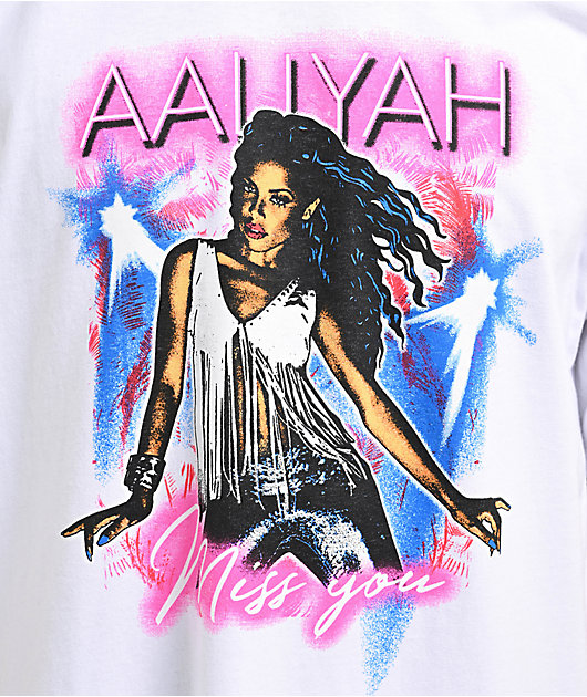 Cross Colours x Aaliyah Miss You White T-Shirt