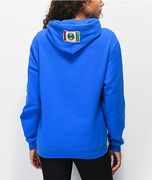 Cross Colours x Billie Eilish Flame Blue Hoodie