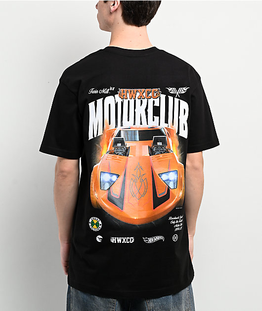 Cross Colours x Hot Wheels Motor Club Black T-Shirt | Zumiez