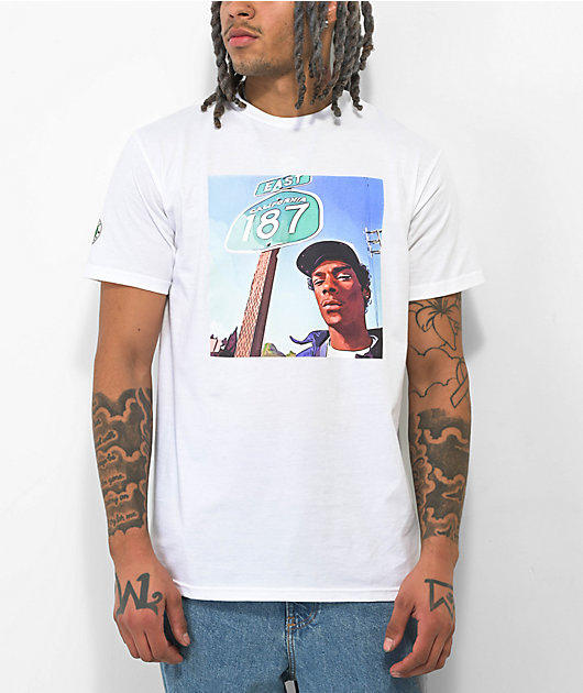 Cross Colours x Snoop Dogg East Cali White T-Shirt | Zumiez