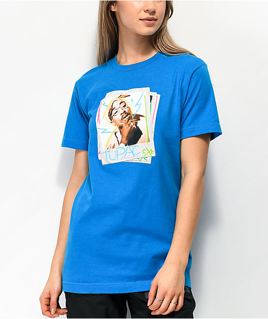 blue tupac shirt