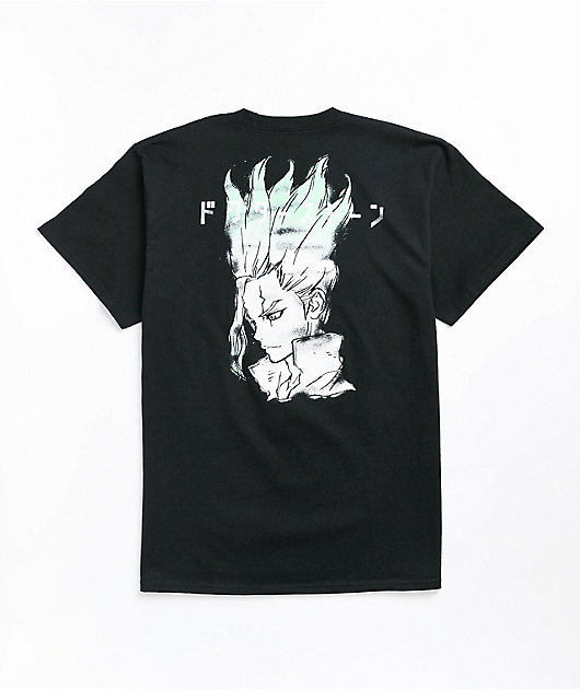 Crunchyroll x Dr. Stone Senku Black T-Shirt