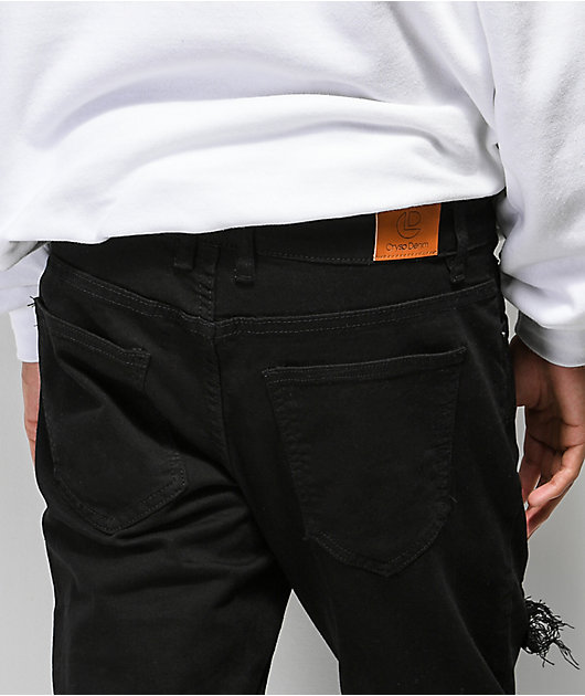 crysp chandler checker black jeans