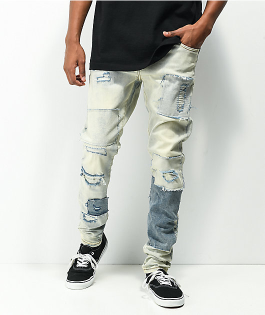 Embroidered Printed Cotton Mens Punk Pants  GTHIC