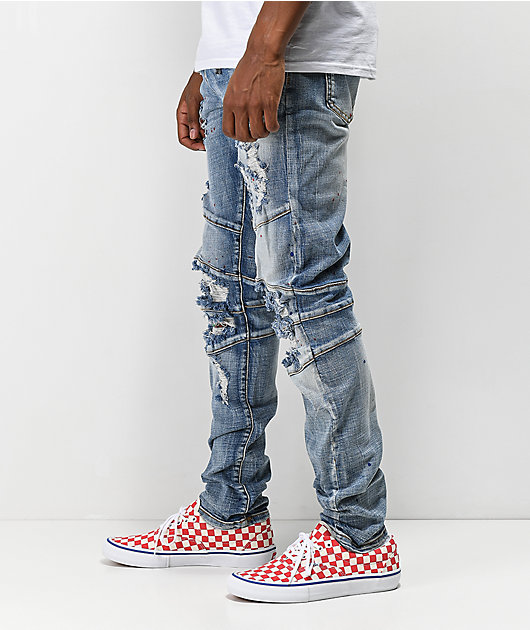 Crysp Montana Light Blue Mid Washed Jeans