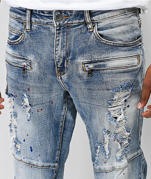 Crysp Montana Light Blue Mid Washed Jeans
