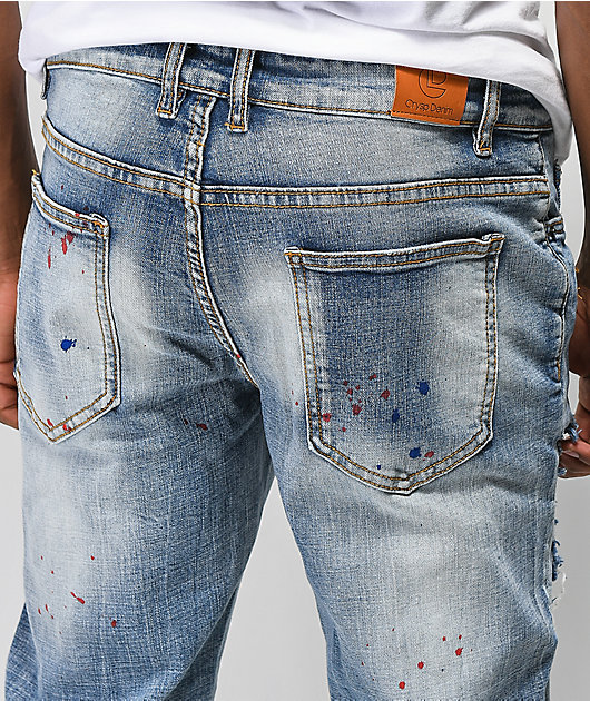Crysp Montana Light Blue Mid Washed Jeans