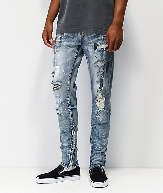 washed denim jeans