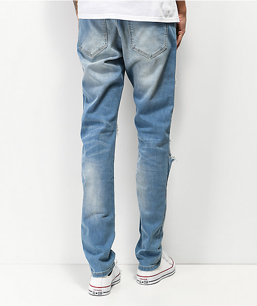 Crysp Serpens Polka Blue Tint Jeans