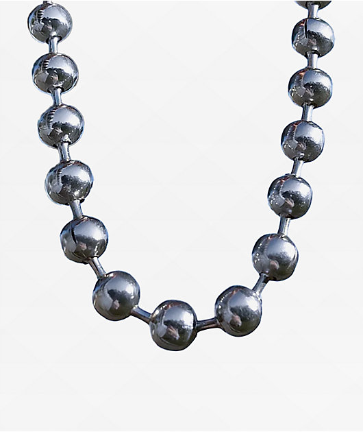 Cyberspace Shop Chunky Ball Silver Chain Necklace | Zumiez
