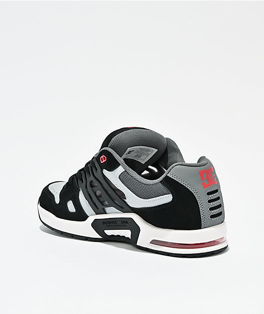DC AT-2 Black, Grey & Red Skate Shoes