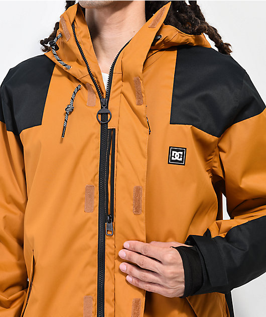 invernadero Expresamente bicapa DC Anchor chaqueta de Snowboard dorada para hombres 10K 2023