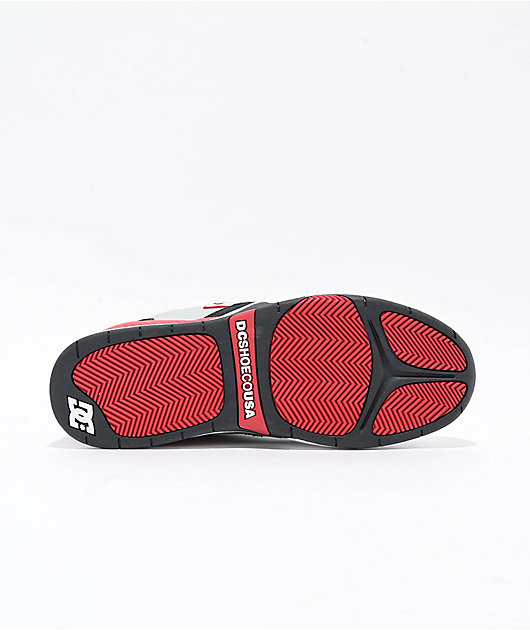 DC Ascend White, Black & Grey Skate Shoes