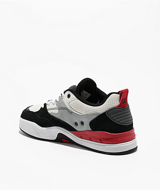DC Ascend White, Black & Grey Skate Shoes | Zumiez