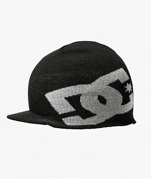 DC Big Star Black Visor Beanie