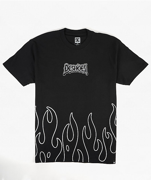 DC Burning Diamonds Black T-Shirt