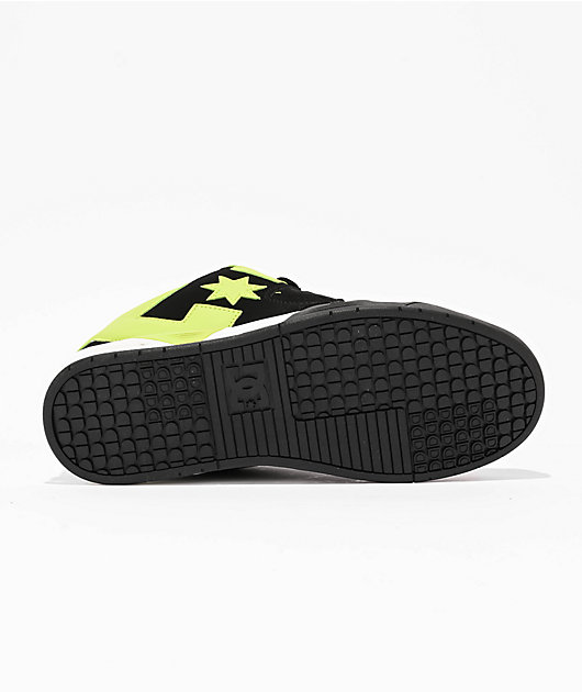 DC Command Black & Lime Skate Shoes | Zumiez