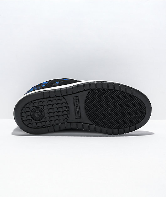 DC Court Graffik Black & Blue Skate Shoes