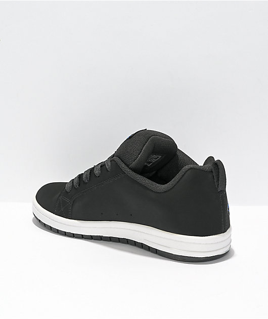 DC Court Graffik Black & Blue Skate Shoes