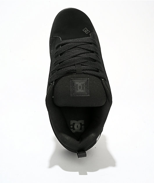 DC Court Graffik Black & Grey Skate Shoes