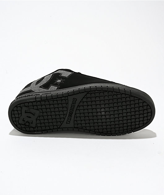 DC Court Graffik Black & Grey Skate Shoes