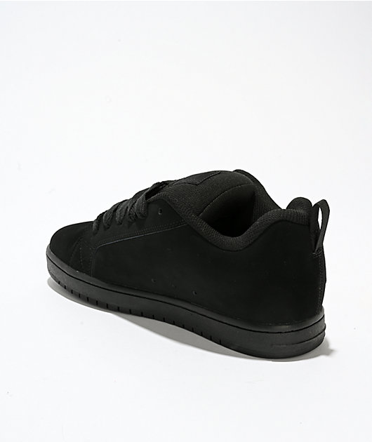 DC Court Graffik Black & Grey Skate Shoes