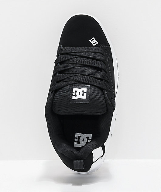 DC Court Graffik Black & White Skate Shoes | Zumiez