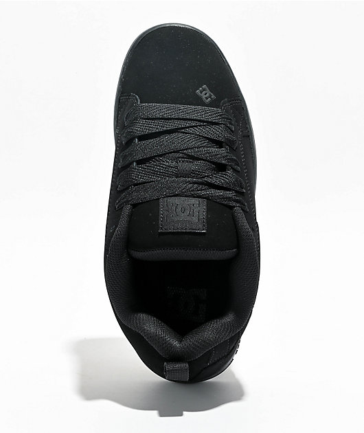 DC Court Graffik All Black Skate Shoes | Zumiez