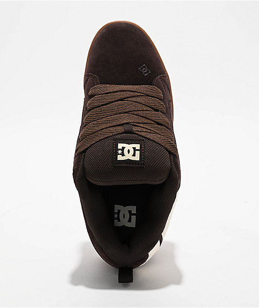 DC Court Graffik Brown Skate Shoes