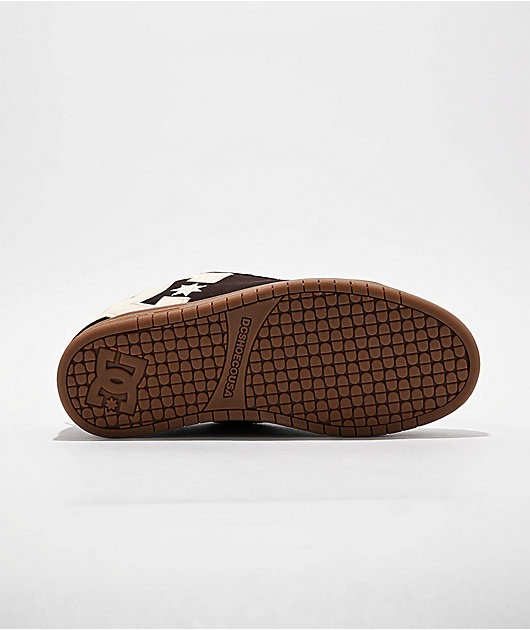 DC Court Graffik Brown Skate Shoes