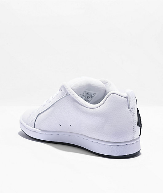 DC Court Graffik Daisy White Skate Shoes