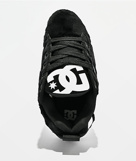 DC Court Graffik Puff Black & White Skate Shoes