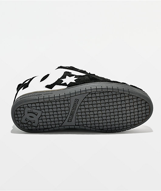 DC Court Graffik Puff Black & White Skate Shoes