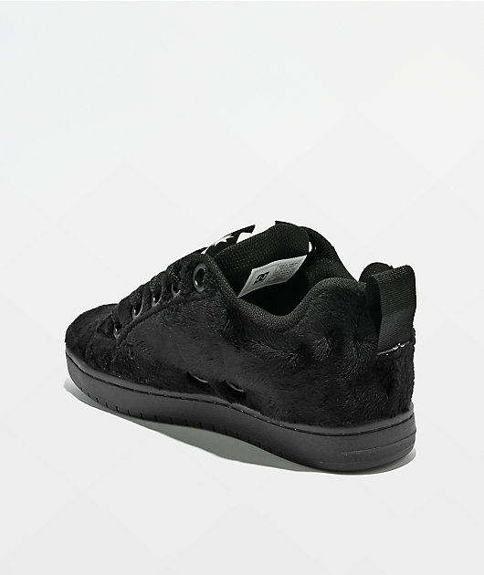 DC Court Graffik Puff Black & White Skate Shoes