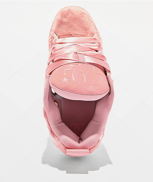 DC Court Graffik Puff Pink Skate Shoes