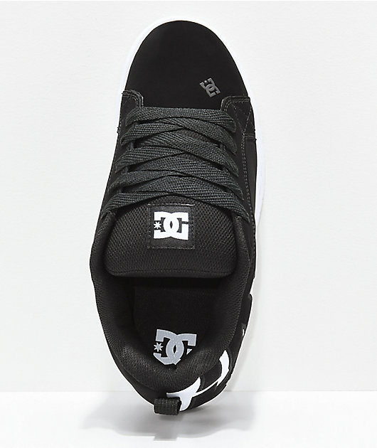 DC Court Graffik SQ zapatos de skate en negro y blanco
