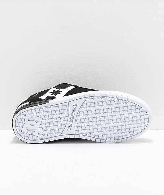 DC Court Graffik SQ zapatos de skate en negro y blanco
