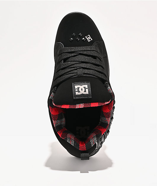 DC Court Graffik Studded Black Skate Shoes