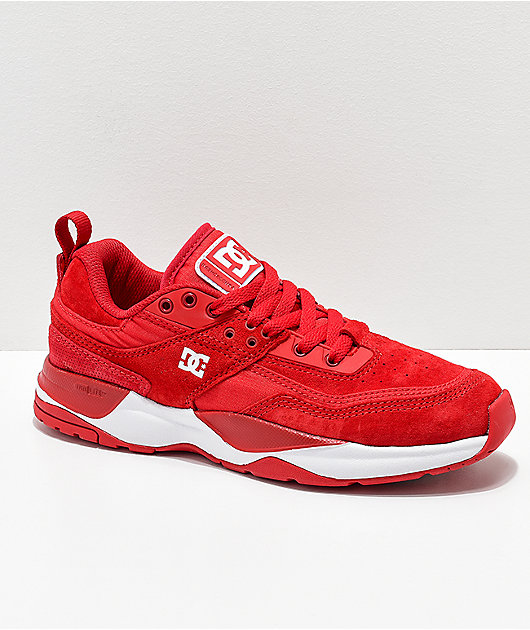 DC E. Tribeka Red \u0026 White Shoes | Zumiez